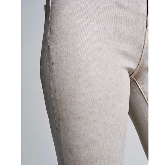 NEW L'AGENCE Margot Skinny Jeans Ankle Crop High
Waist Glitter Coated Denim 24 - Picture 8 of 12